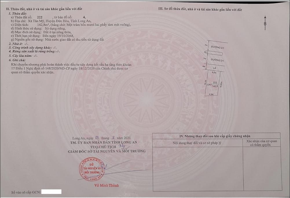pháp lý dự án hưng long residence